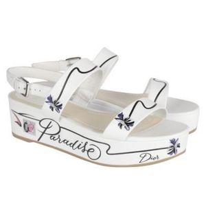 DIOR Paradise leather platform sandals